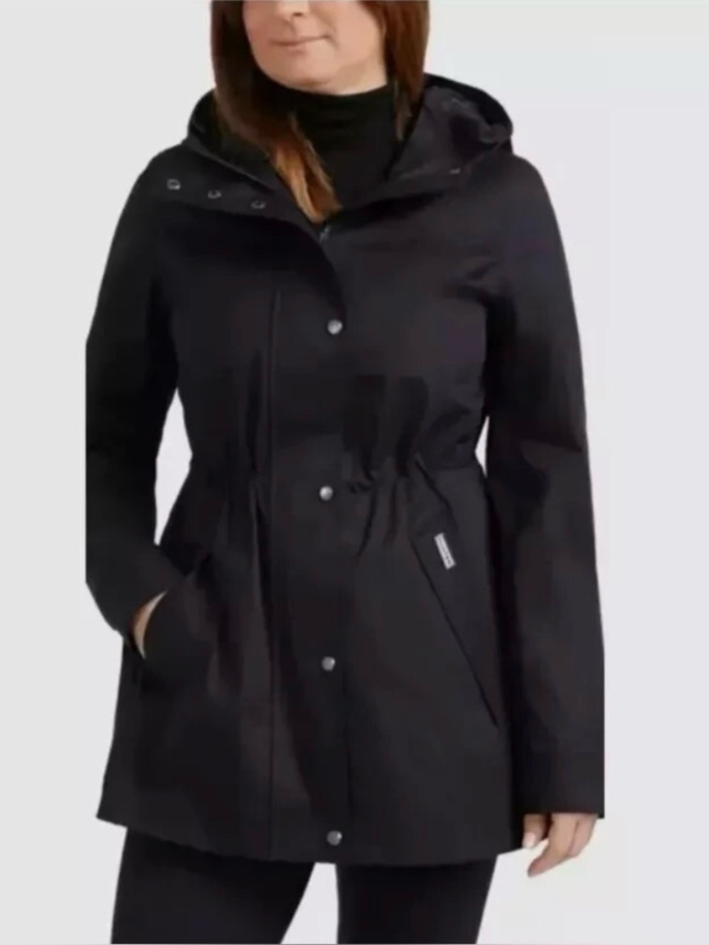 Hunter women’s rain jacket size medium rain wind resistant hooded cotton